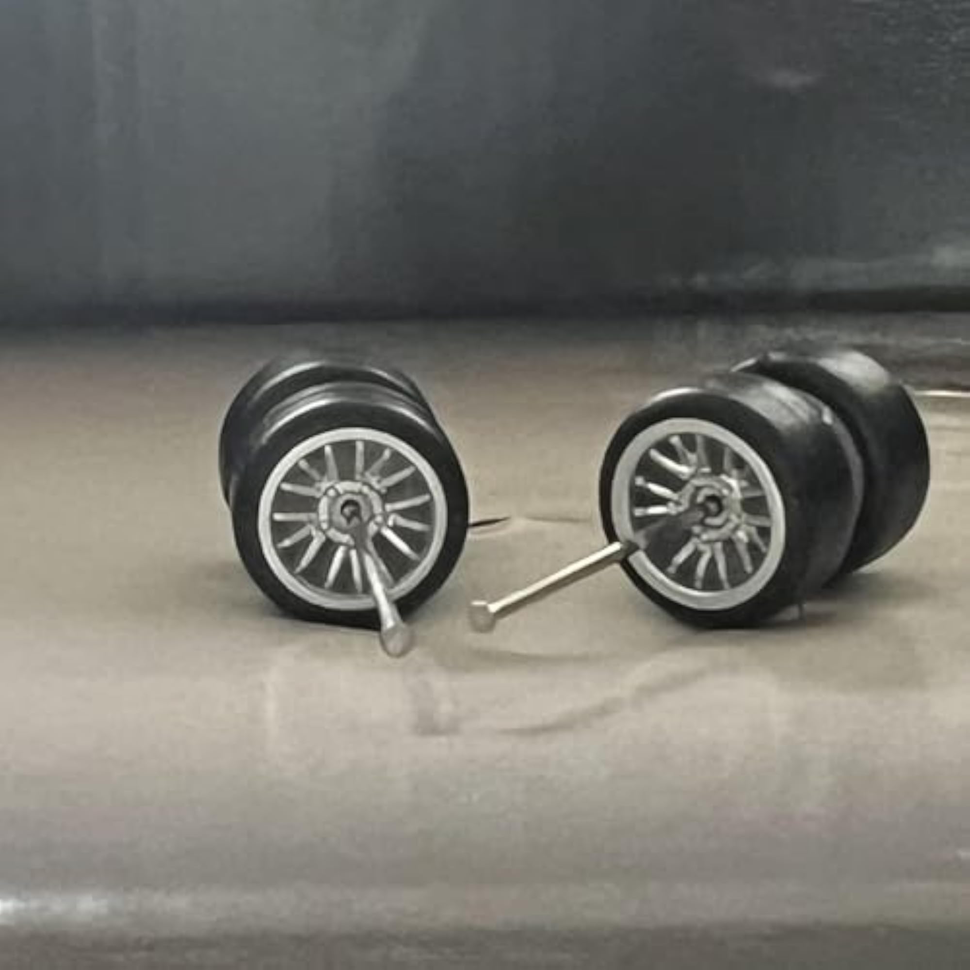 8X 1/64 Scale White Simulation Model Car Wheels